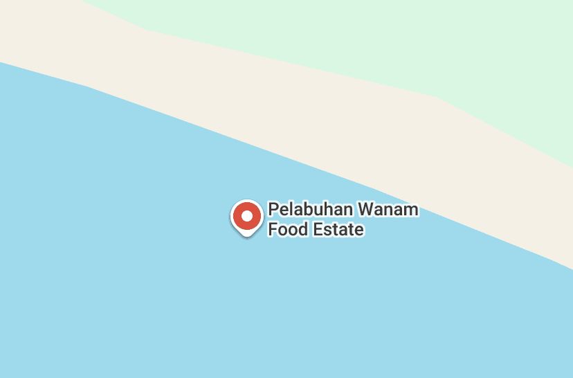 Pelabuhan Wanam di Papua. (Dok. Tangkapan Layar/Google Maps)