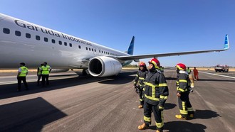 Garuda Pecah Ban Saat Take Off di Jakarta, Berhasil Landing di Makassar