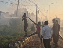 Lahan Seluas 27 Hektare di Kawasan Selindung Lama Pangkalpinang Terbakar