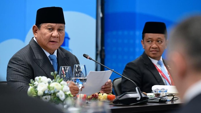 Prabowo bertemu Putin di Vladivostok, Rusia, Kamis (3/9/2029).