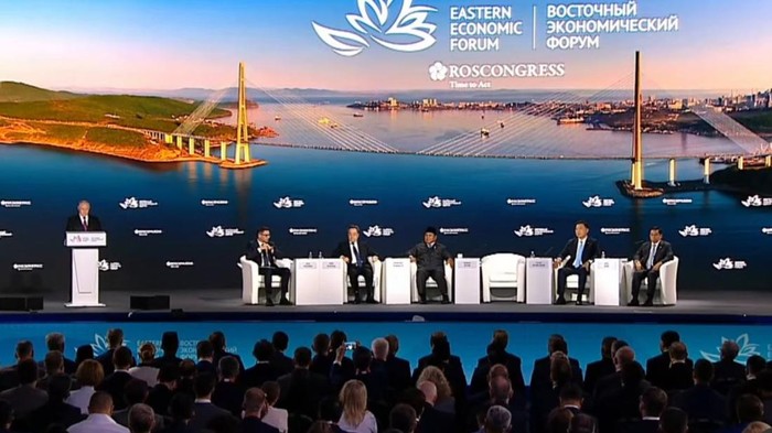 Presiden Prabowo Subianto menghadiri Eastern Economic Forum (EEF) ke-11 di Vladivostok, Rusia, sebagai tamu kehormatan, Kamis (3/9/2026).