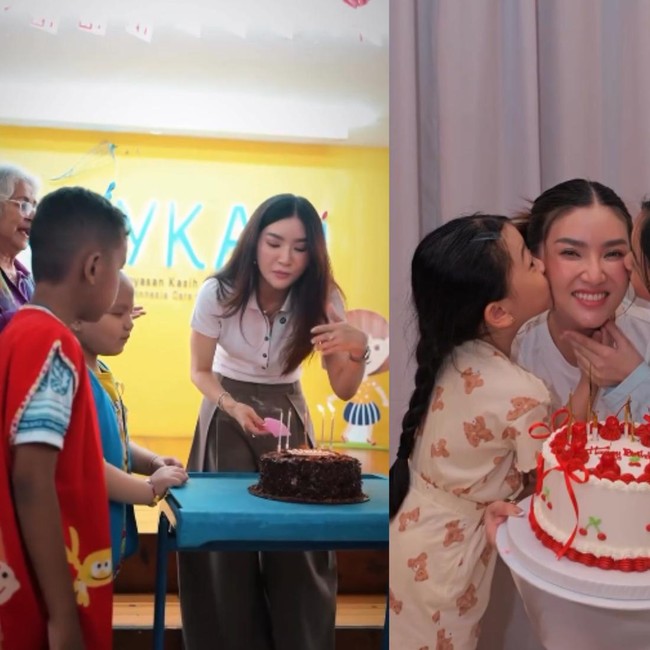 Sarwendah Rayakan Ultah dan Berbagi Kue di Yayasan Anak Kanker