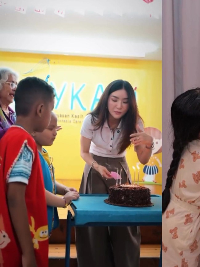 Sarwendah Rayakan Ultah dan Berbagi Kue di Yayasan Anak Kanker