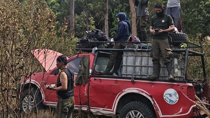 Srikandi pemadam karhutla di Way Kambas, Lampung