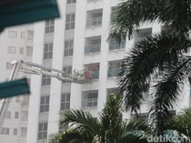 Apartemen di Tanah Abang Kebakaran, Asap Mengepul