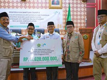 Kemenag Salurkan Bantuan Rp11,6 Miliar untuk 306 Masjid di Aceh