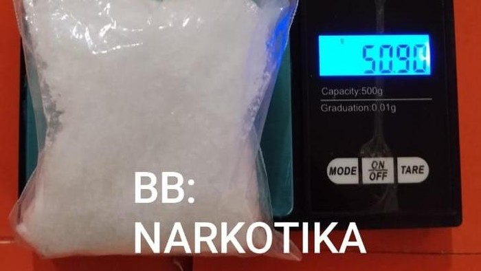 Barbuk sabu 50 gram dari tangan pengedar di Banyumas.