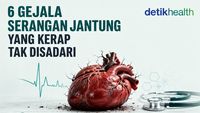 Infografis: 6 Gejala Serangan Jantung yang Kerap Tak Disadari, Termasuk Mual-Nyeri Otot
