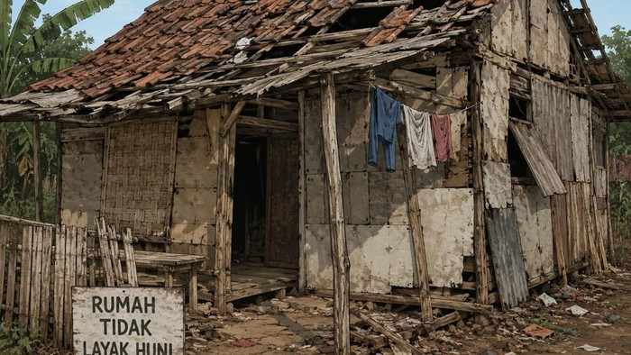Ilustrasi rumah tak layak huni
