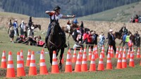 VI World Nomad Games berlangsung pada 31 Agustus hingga 6 September 2026. Upacara pembukaan digelar di Bishkek pada 31 Agustus, sementara rangkaian pertandingan dan kegiatan budaya dilaksanakan di sejumlah lokasi di wilayah Issyk-Kul, termasuk Kyrchyn Gorge. REUTERS/Pavel Mikheyev