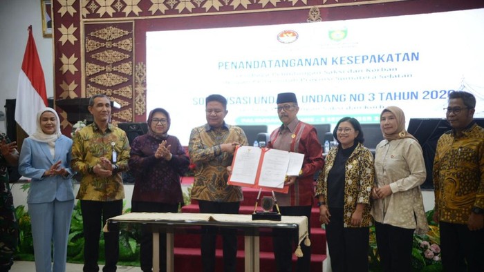 LPSK melakukan Mou dengan Pemprov Sumsel