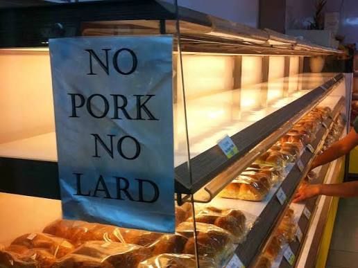 NO PORK NO LARD
