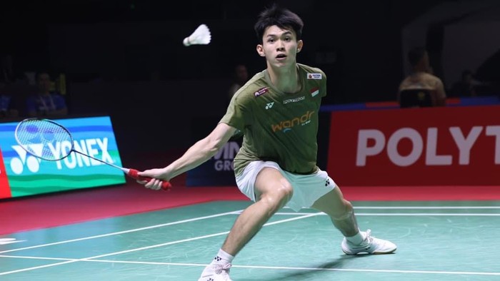 Richie Duta Richardo berlaga di Polytron Pontianak Indonesia Masters 2026. (dok PBSI)