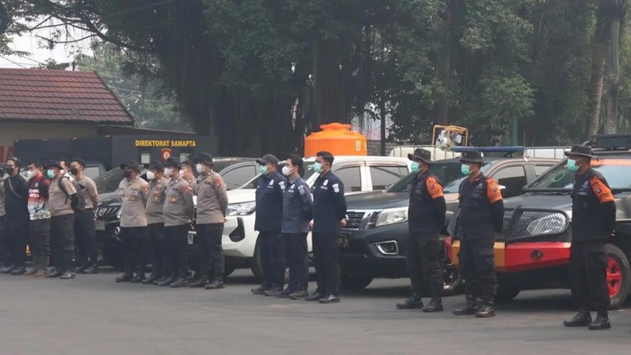 Satgas Pemburu Api Polda Kalteng. (dok Humas Polda Kalteng)