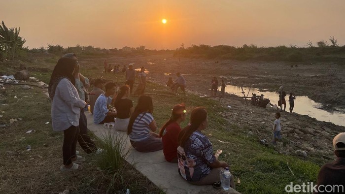Suasana Bendar Karet Sungai Juana yang terletak di Desa Bungasrejo Kecamatan Jakenan, Pati, Jumat (4/9/2026).