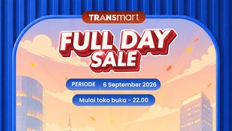 Transmart Full Day Sale Hari Ini! Serbu Pesta Diskon Meriah 50% + 20%