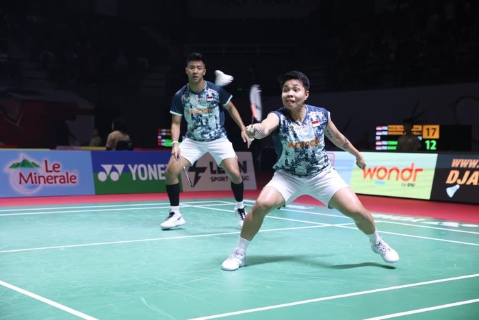 Dejan Ferdinansyah/Apriyani Rahayu berhasil melangkah ke semifinal Polytron Pontianak Indonesia Masters 2026. (dok PBSI)