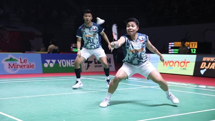 Dejan Ferdinansyah/Apriyani Rahayu berhasil melangkah ke semifinal Polytron Pontianak Indonesia Masters 2026. (dok PBSI)