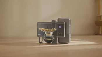 Neakasa Rico (Automatic Pet Feeder)Feeder otomatis yang mencampur makanan basah on-demand dari bahan freeze-dried + air, lalu menyajikannya ke kucing (atau anjing kecil). Seperti “Instant Pot untuk hewan peliharaan” yang menyiapkan makanan segar otomatis Foto: IFA 2026