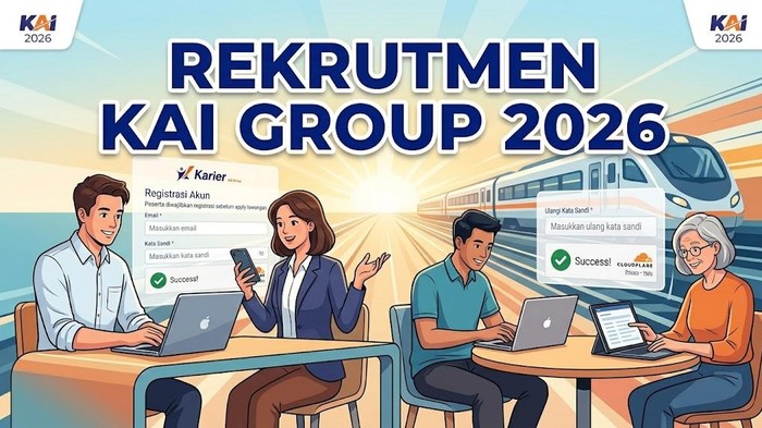 Ilustrasi rekrutmen KAI Group 2026.