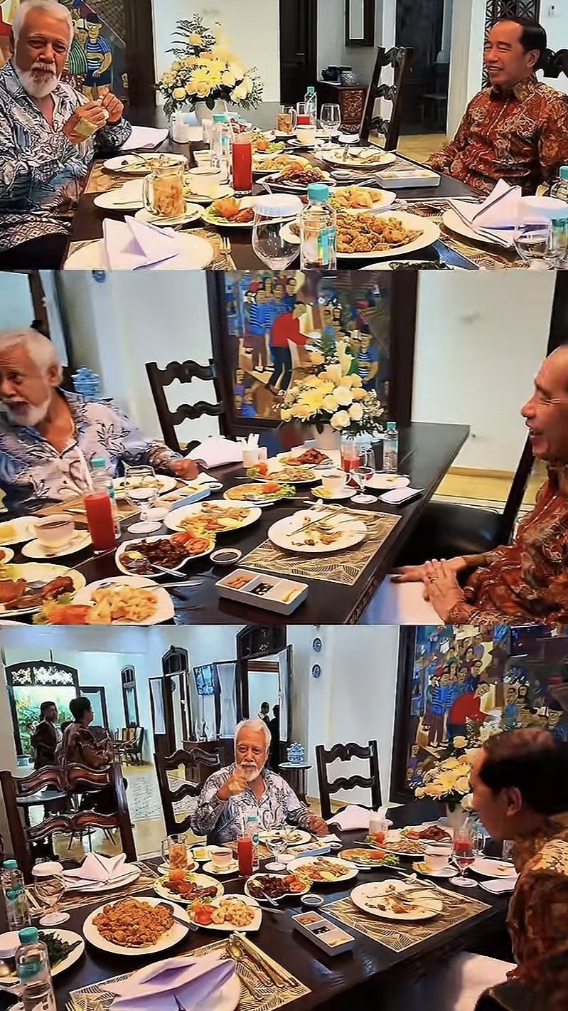 Jokowi dan Xanana Gusmao makan bersama di Solo, Jawa Tengah