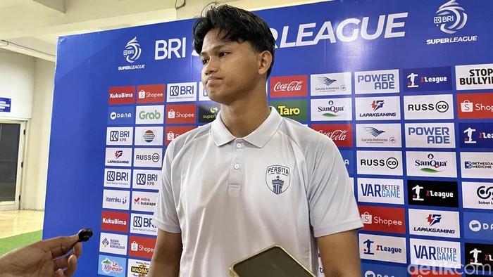 Striker Persita Tangerang Hokky Caraka ditemui usai laga melawan PSIM Jogja di Stadion Sultan Agung Bantul, Sabtu (5/9/2026).