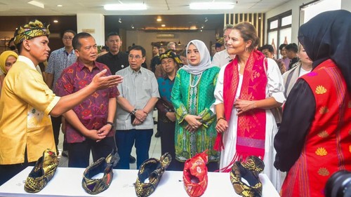 Putri Mahkota Swedia, Victoria Ingrid Alice Desiree, mengunjungi Bale Kita di Kompleks Islamic Center Mataram, Sabtu (5/9/2026). (Dok. Pemprov NTB)