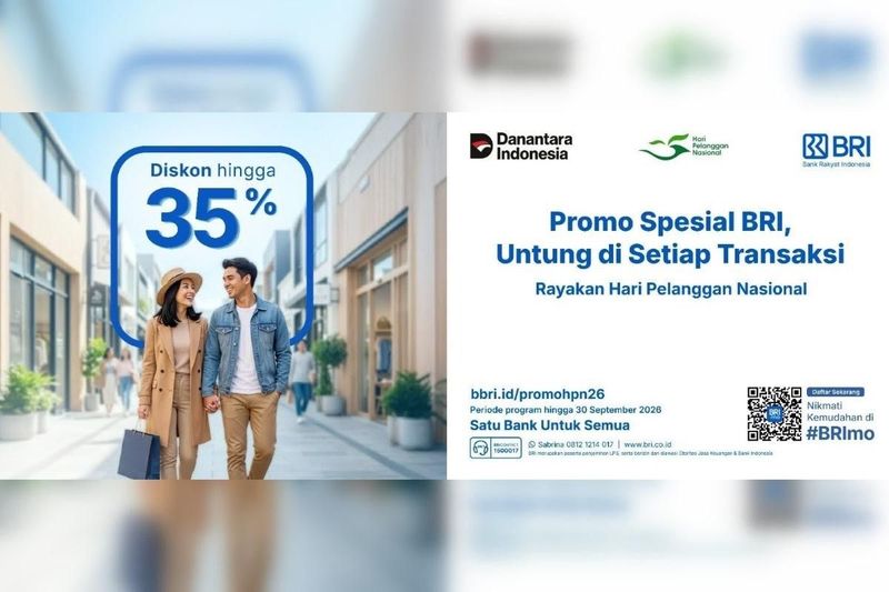 Sambut Hari Pelanggan Nasional, BRI Tebar Promo Kuliner hingga Traveling Sambut Hari Pelanggan Nasional, BRI Tebar Promo Kuliner hingga Traveling