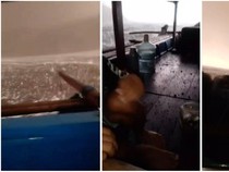 Kapal Nelayan di Lampung Kena Hujan Batu dari Erupsi Gunung Anak Krakatau