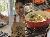 Keseruan Anggun C Sasmi Masak Pot-au-Feu, Sup Daging Prancis yang Sedap