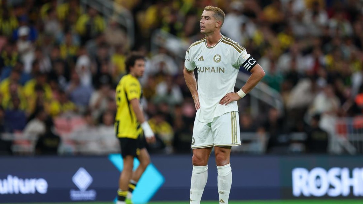 Cristiano Ronaldo di laga Al Ittihad vs Al Nassr, Minggu (6/9/2026) dini hari WIB. (Foto: Yasser Bakhsh/Getty Images)