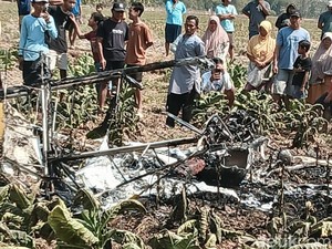 Pilot Ungkap Detik-detik Pesawat Capung Jatuh dan Terbakar di Blora