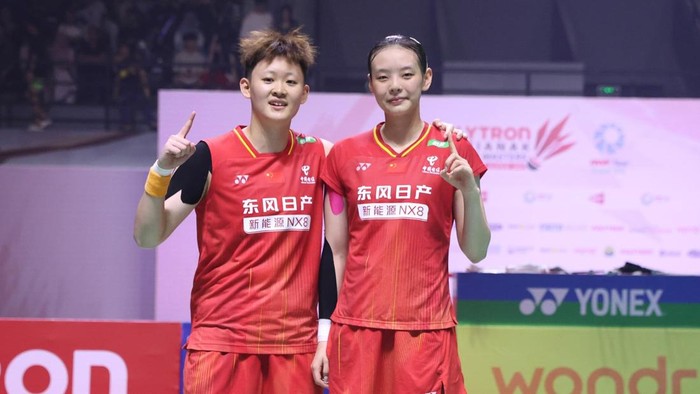 Pasangan ganda putri China, Liao Li Xi/Shen Shi Yao jadi juara Indonesia Masters 2026. (Dok PBSI)