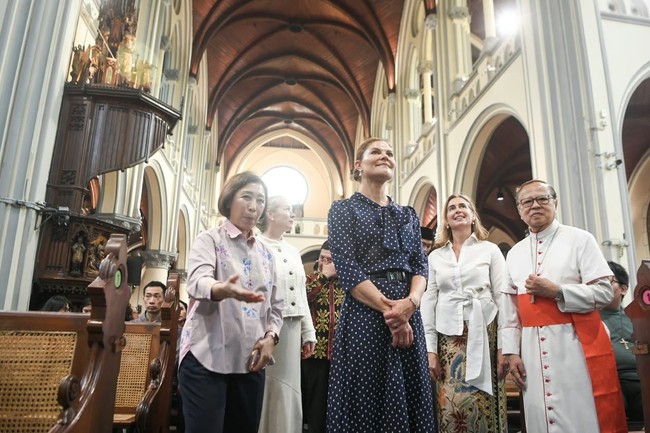 Putri Victoria berkunjung ke dua rumah ibadah ikonik tersebut pada Jumat (4/10/2026), sebagai Duta Kehormatan Program Pembangunan Perserikatan Bangsa-Bangsa. Foto: Antara Foto