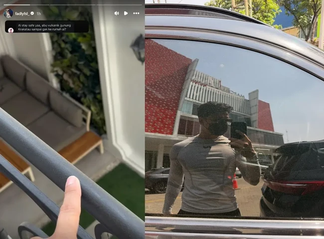 Fadly Faisal termasuk salah satu artis yang memperlihatkan kondisi rumahnya setelah abu vulkanik mencapai wilayah tempat tinggalnya. Dalam unggahannya, tampak debu berwarna abu-abu tipis menempel di sejumlah bagian rumah dan kendaraan. Fadly juga terlihat mengenakan masker ketika berada di luar rumah. (Foto: Instagram)
