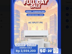 AC Split 1 PK Hemat Besar di Transmart Full Day Sale