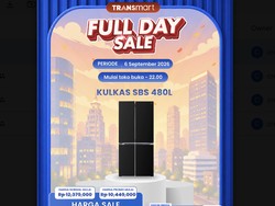 Harga Kulkas Side by Side 480L Dipangkas Habis di Transmart