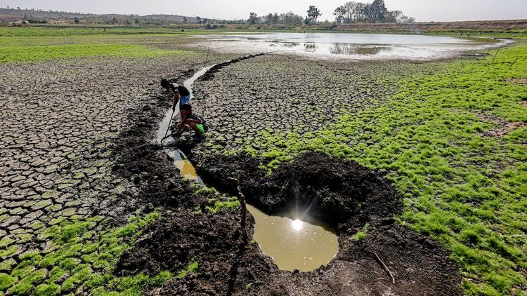 Waduk Sumberkepuh Mengering, Irigasi 400 Hektare Lahan Pertanian Terancam