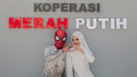 Viral Pasangan Foto di Kopdes Mojokerto Usai Lamaran, Pakai Topeng Spiderman