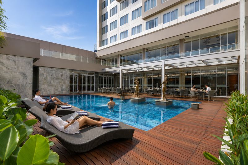 Archipelago Hotels Lobi Grand Aston Puncak Hotel & Resort.
