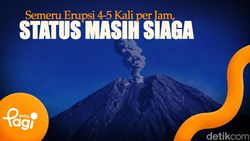 Video: Gunung Semeru Erupsi, Masyarakat Dilarang Beraktivitas di Radius 5 Km