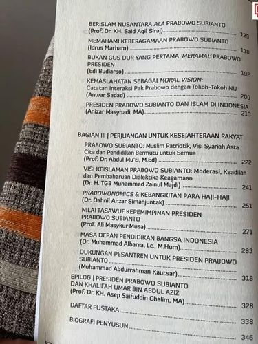 Gus Kautsar Artikel buku 'Islam Ala Prabowo: Cara Prabowo Subianto Mengamalkan Ajaran Islam' yang mencatut nama Pengasuh Ponpes Al Falah Ploso, Kediri Muhammad Abdurrahman Al-Kautsar (Gus Kautsar)