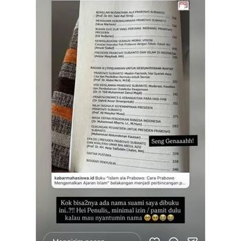 Gus Kautsar Artikel buku 'Islam Ala Prabowo: Cara Prabowo Subianto Mengamalkan Ajaran Islam' yang mencatut nama Pengasuh Ponpes Al Falah Ploso, Kediri Muhammad Abdurrahman Al-Kautsar (Gus Kautsar)