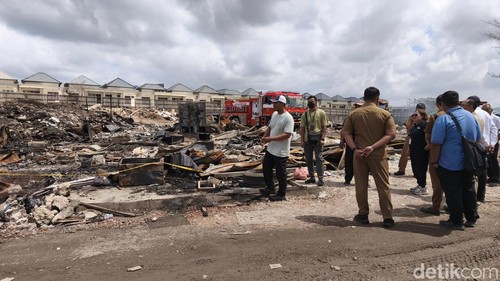 Lokasi kebakaran di Jalan Nakula, tujuh hari setelah kejadian, Senin (7/9/2026).
