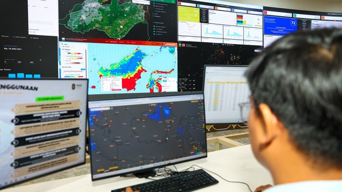 Laporan 173 titik panas atau hotspot terjadi di sekitar kawasan Nusantara. (Dok Humas Otorita Ibu Kota Nusantara)