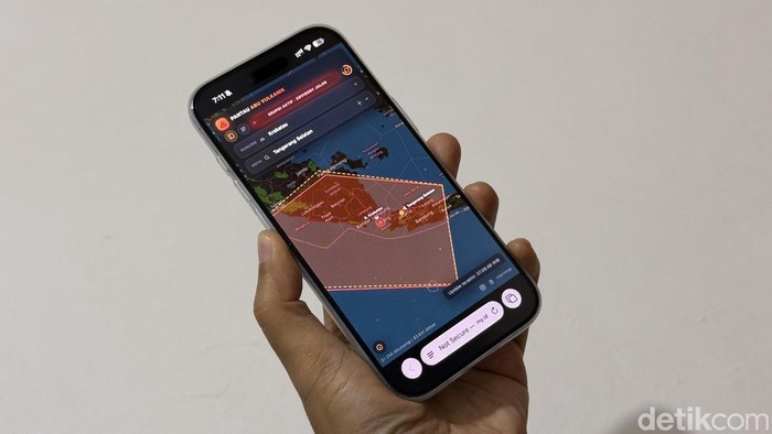 Pemantauan Abu Vulkanik pakai HP