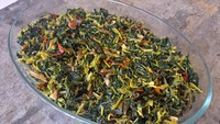 Resep Oseng Daun dan Bunga Pepaya Campur Teri yang Sedap