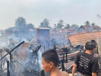 9 Rumah di Kertapati Palembang Hangus Terbakar, Diduga Korsleting