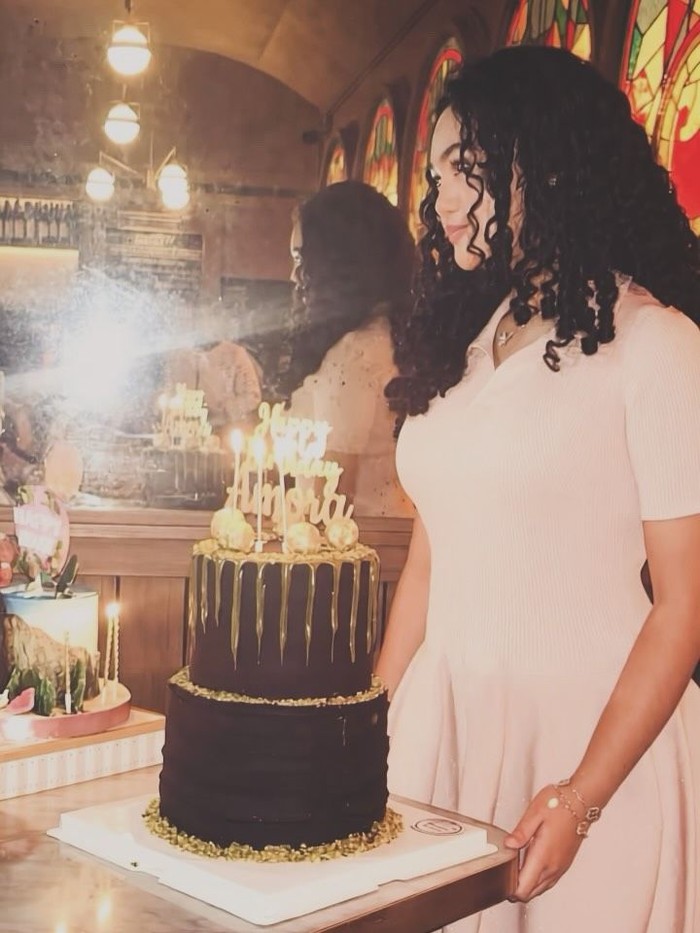 Amora Lemos Rayakan Ultah ke-15, Hadirkan Kue Spesial Bentuk 'Moana'