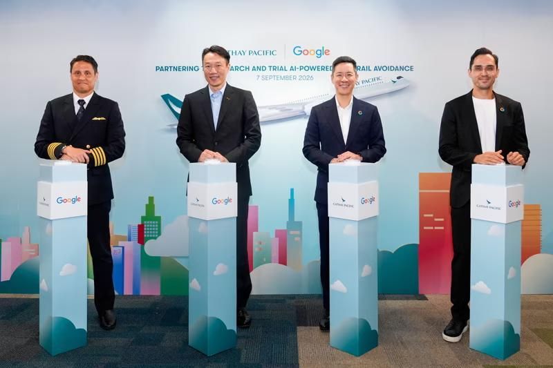 Cathay Pacific Gandeng AI Google Kurangi Garis Putih Pesawat Pemanas Bumi